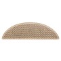Alfombra autoadhesiva escalera sisal 30 uds 56x17x3 cm arena de , Alfombrillas para escalones - Ref: Foro24-3365867, Precio: ...