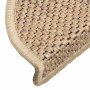 Alfombra autoadhesiva escalera sisal 30 uds 56x17x3 cm arena de , Alfombrillas para escalones - Ref: Foro24-3365867, Precio: ...
