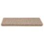 Alfombra autoadhesiva escalera sisal 30 uds beige claro de , Alfombrillas para escalones - Ref: Foro24-3365892, Precio: 217,2...