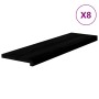 Peldaños de escalera 8 uds madera maciza roble marrón oscuro de , Alfombrillas para escalones - Ref: Foro24-3283033, Precio: ...