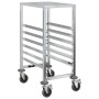 Carro con bandejas y 6 contenedores GN 39x55x87 cm de , Carros de cocina y comedor - Ref: Foro24-4108073, Precio: 117,78 €, D...