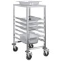 Carro con bandejas y 6 contenedores GN 39x55x87 cm de , Carros de cocina y comedor - Ref: Foro24-4108073, Precio: 117,78 €, D...