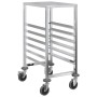 Carro con bandejas y 6 contenedores GN 39x55x87 cm de , Carros de cocina y comedor - Ref: Foro24-4108073, Precio: 117,78 €, D...