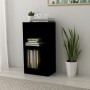 Estantería de madera de ingeniería negra 40x24x75 cm de , Librerías y estanterías - Ref: Foro24-800820, Precio: 37,55 €, Desc...