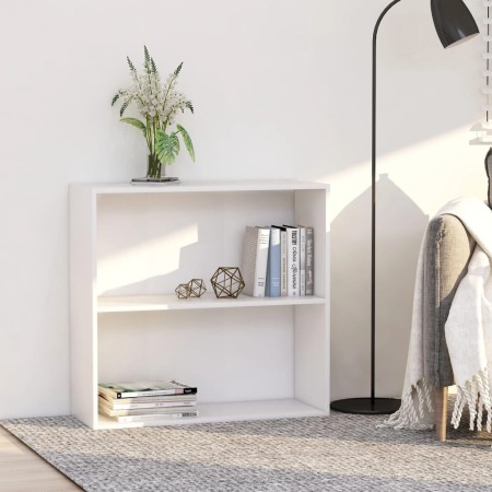 Estantería de madera de ingeniería blanca 80x30x76,5 cm de , Librerías y estanterías - Ref: Foro24-800999, Precio: 41,25 €, D...