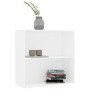 Estantería de madera de ingeniería blanca 80x30x76,5 cm de , Librerías y estanterías - Ref: Foro24-800999, Precio: 41,25 €, D...