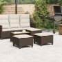 Taburetes de jardín con cojines 2 uds marrón 55x55x36 cm de , Otomanas de exterior - Ref: Foro24-4108247, Precio: 96,84 €, De...