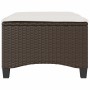 Taburetes de jardín con cojines 2 uds marrón 55x55x36 cm de , Otomanas de exterior - Ref: Foro24-4108247, Precio: 96,84 €, De...