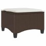 Taburetes de jardín con cojines 2 uds marrón 55x55x36 cm de , Otomanas de exterior - Ref: Foro24-4108247, Precio: 96,84 €, De...