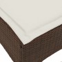 Taburetes de jardín con cojines 2 uds marrón 55x55x36 cm de , Otomanas de exterior - Ref: Foro24-4108247, Precio: 96,84 €, De...