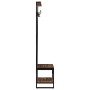 Perchero multicolor madera maciza reciclada 80x40x190 cm de , Estantes y estanterías - Ref: Foro24-4015962, Precio: 156,31 €,...