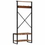 Perchero multicolor madera maciza reciclada 80x40x190 cm de , Estantes y estanterías - Ref: Foro24-4015962, Precio: 156,31 €,...