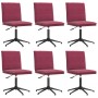 Sillas de comedor 6 unidades terciopelo rojo tinto de , Sillas de comedor - Ref: Foro24-3315702, Precio: 334,61 €, Descuento: %