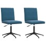 Sillas de comedor 2 unidades terciopelo azul de , Sillas de comedor - Ref: Foro24-3315377, Precio: 115,11 €, Descuento: %