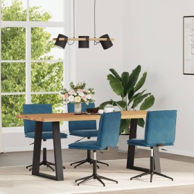 Sillas de comedor 4 unidades terciopelo azul de , Sillas de comedor - Ref: Foro24-3315647, Precio: 223,89 €, Descuento: %