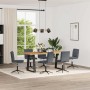 Sillas de comedor 6 unidades terciopelo gris oscuro de , Sillas de comedor - Ref: Foro24-3315698, Precio: 337,51 €, Descuento: %