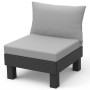 Sillón individual Keter Garden Elements Graphite con cojín gris claro de , Sillas de jardín - Ref: Foro24-447620, Precio: 109...