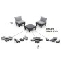 Sillón individual Keter Garden Elements Graphite con cojín gris claro de , Sillas de jardín - Ref: Foro24-447620, Precio: 109...