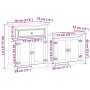 Juego de muebles de baño Corona 2 pzas madera maciza pino de , Muebles de baño - Ref: Foro24-3334636, Precio: 215,19 €, Descu...