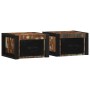 Mesillas de noche multicolor 2 uds 40x35x25 cm madera reciclada de , Mesitas de noche - Ref: Foro24-4015948, Precio: 129,23 €...