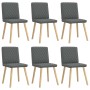 Sillas de comedor 6 unidades tela gris oscuro de , Sillas de comedor - Ref: Foro24-3315492, Precio: 302,19 €, Descuento: %