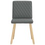 Sillas de comedor 6 unidades tela gris oscuro de , Sillas de comedor - Ref: Foro24-3315492, Precio: 302,19 €, Descuento: %