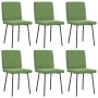 Sillas de comedor 6 unidades terciopelo verde claro de , Sillas de comedor - Ref: Foro24-3315529, Precio: 248,76 €, Descuento: %