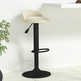 Taburete de cocina de terciopelo color crema de , Taburetes de cocina - Ref: Foro24-333589, Precio: 63,88 €, Descuento: %