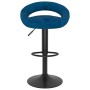 Taburetes de cocina 2 unidades terciopelo azul de , Taburetes de cocina - Ref: Foro24-333273, Precio: 113,06 €, Descuento: %