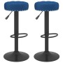 Taburetes de cocina 2 unidades terciopelo azul de , Taburetes de cocina - Ref: Foro24-332999, Precio: 89,99 €, Descuento: %