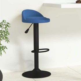 Taburete de cocina de terciopelo azul de , Taburetes de cocina - Ref: Foro24-333594, Precio: 63,88 €, Descuento: %