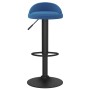 Taburete de cocina de terciopelo azul de , Taburetes de cocina - Ref: Foro24-333594, Precio: 63,88 €, Descuento: %