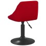 Taburete de cocina de terciopelo rojo tinto de , Taburetes de cocina - Ref: Foro24-335322, Precio: 76,90 €, Descuento: %
