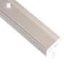 Perfiles de peldaños forma de L 15 uds aluminio champán 100 cm de , Escaleras - Ref: Foro24-146772, Precio: 57,97 €, Descuent...