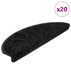 Alfombrilla escalera 20 uds negra 65x21x4 cm de , Alfombrillas para escalones - Ref: Foro24-3365846, Precio: 124,23 €, Descue...