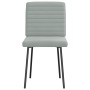 Sillas de comedor 2 unidades terciopelo gris claro de , Sillas de comedor - Ref: Foro24-4101156, Precio: 86,89 €, Descuento: %