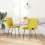 Sillas de comedor 2 unidades terciopelo amarillo de , Sillas de comedor - Ref: Foro24-4101163, Precio: 86,22 €, Descuento: %