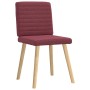 Sillas de comedor 2 unidades tela rojo tinto de , Sillas de comedor - Ref: Foro24-4101177, Precio: 104,47 €, Descuento: %