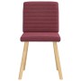 Sillas de comedor 2 unidades tela rojo tinto de , Sillas de comedor - Ref: Foro24-4101177, Precio: 104,47 €, Descuento: %