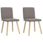 Sillas de comedor 2 unidades tela gris taupé de , Sillas de comedor - Ref: Foro24-4101180, Precio: 104,47 €, Descuento: %