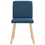 Sillas de comedor 2 unidades tela azul de , Sillas de comedor - Ref: Foro24-4101182, Precio: 104,47 €, Descuento: %