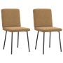Sillas de comedor 2 unidades terciopelo marrón de , Sillas de comedor - Ref: Foro24-4101194, Precio: 87,20 €, Descuento: %