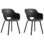 Silla de jardín Keter con patas de metal "Noa" 2 uds grafito de , Sillas de jardín - Ref: Foro24-447617, Precio: 151,06 €, De...