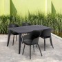 Silla de jardín Keter con patas de metal "Noa" 2 uds grafito de , Sillas de jardín - Ref: Foro24-447617, Precio: 151,06 €, De...
