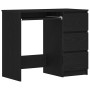 Escritorio de madera contrachapada roble negro 90x45x76 cm de , Escritorios - Ref: Foro24-862490, Precio: 121,23 €, Descuento: %