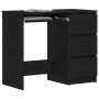 Escritorio de madera contrachapada roble negro 90x45x76 cm de , Escritorios - Ref: Foro24-862490, Precio: 121,23 €, Descuento: %