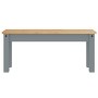Juego de comedor Panama 3 pzas madera maciza de pino gris de , muebles para cocinas y comedores - Ref: Foro24-3345174, Precio...