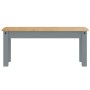 Juego de comedor Panama 3 pzas madera maciza de pino gris de , muebles para cocinas y comedores - Ref: Foro24-3345183, Precio...