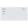 Pizarra magnética de pared vidrio templado blanco 100x50 cm de , Pizarras blancas - Ref: Foro24-4008634, Precio: 42,06 €, Des...