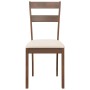 Sillas de comedor con cojines 2 uds madera maciza marrón caucho de , Sillas de comedor - Ref: Foro24-4102380, Precio: 94,73 €...